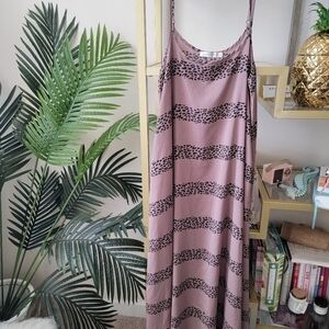 Mink Pink Leopard Print Maxi Dress - Women's Size Small